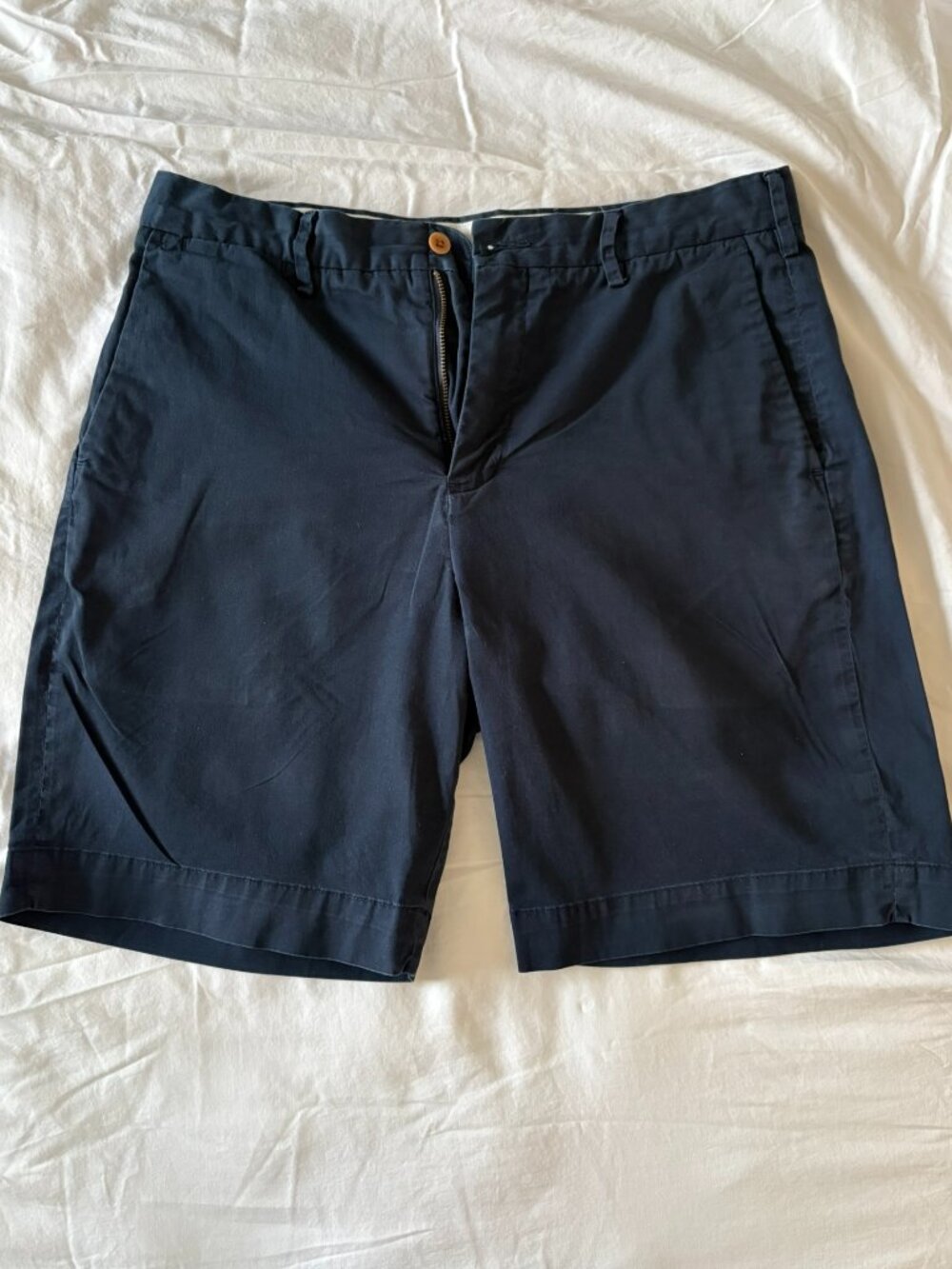 Polo Ralph Lauren Navy Blue Stretch Chino Shorts Classic Fit 31
